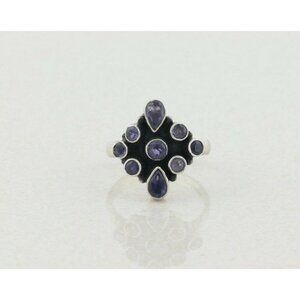 Sterling Silver Purple Amethyst Ring size 9 1/4